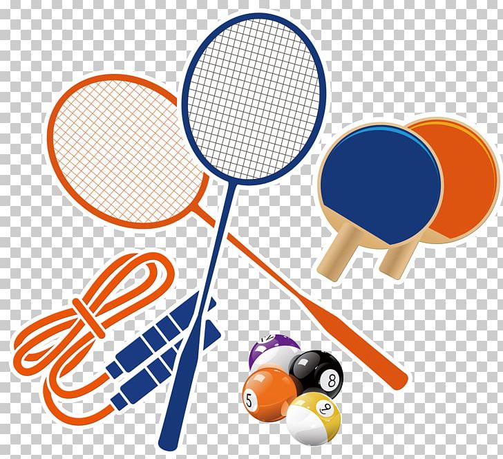 Table Tennis Racket Badminton Skipping Rope PNG, Clipart, Badminton Shuttle Cock, Badminton Vector, Cartoon, Material, Racing Free PNG Download