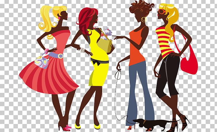 Cartoon Female Fashion Silhouette PNG, Clipart, Art, Drawing, Dress, Fashionable Vector, Fashion Accesories Free PNG Download