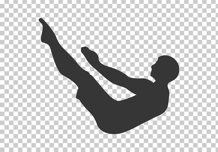 Silhouette Physical Fitness Pilates Physical Exercise PNG, Clipart, Animals, Arm, Balance, Black And White, Female Free PNG Download