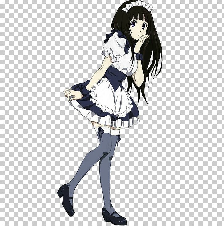 Hyouka Eru Chitanda Anime Maid Hōtarō Oreki PNG, Clipart, Anime, Art, Artwork, Black Hair, Brown Hair Free PNG Download
