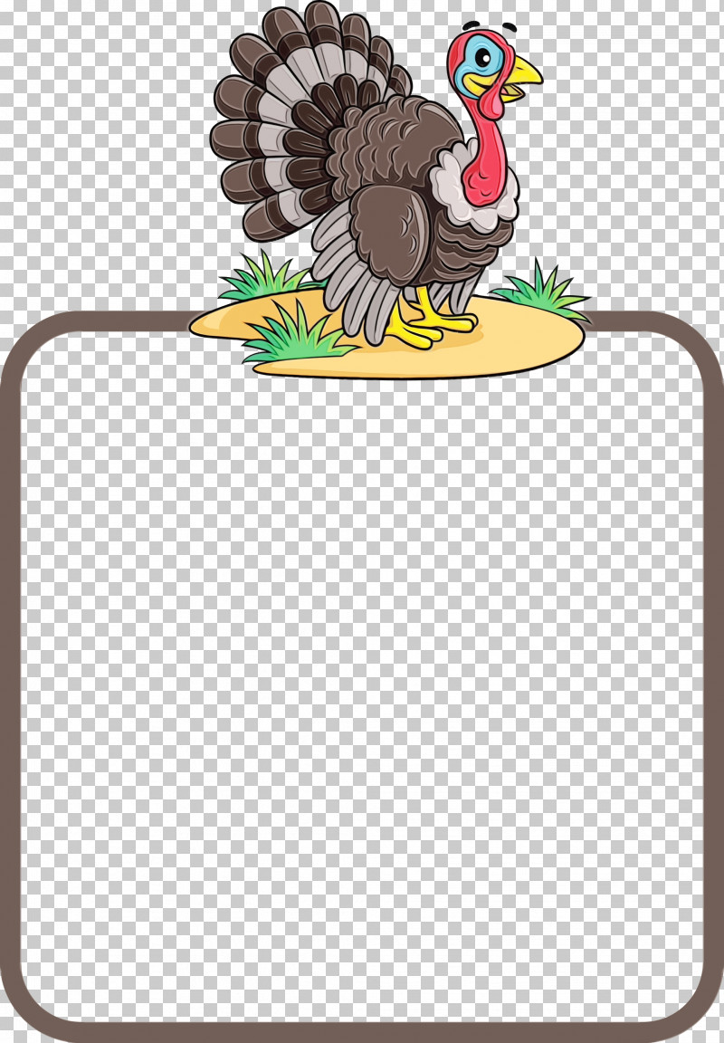 Thanksgiving Turkey PNG, Clipart, Autumn Frame, Cartoon, Domestic Turkey, Drawing, Paint Free PNG Download