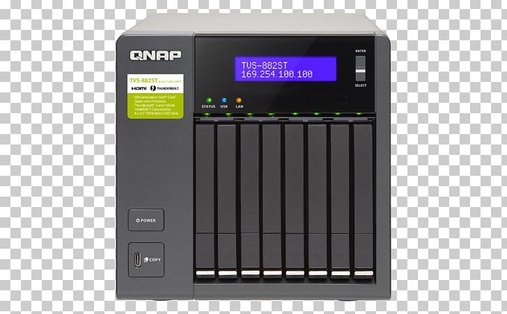 Network Storage Systems Intel Core I5 NAS Server Casing QNAP TVS-882ST2-i5-8G QNAP TVS-882ST3 NAS Server PNG, Clipart, 8 G, Audio Receiver, Bay, Data Storage, Electronic Device Free PNG Download