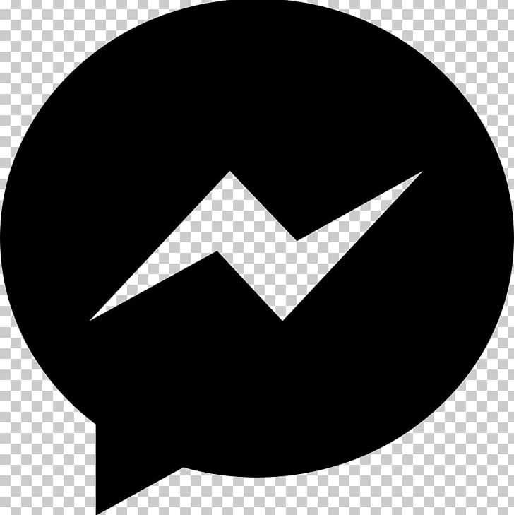 Facebook Messenger Logo Social Media Instant Messaging Kik Messenger PNG, Clipart, Angle, Black, Black And White, Brand, Circle Free PNG Download