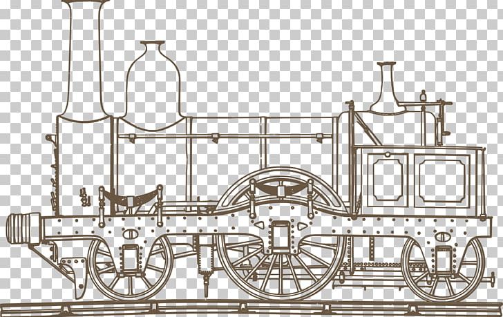 Train Rail Transport Steam Locomotive Coloring Book PNG, Clipart, Barquentine, Color, Coloring Book, Drawing, Iron Free PNG Download