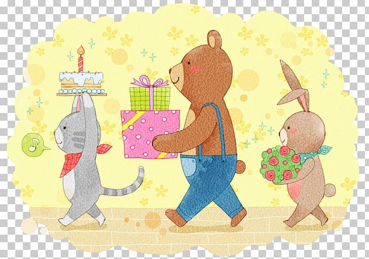 Birthday Cake Jajangmyeon Illustration PNG, Clipart, Art, Bear, Birthday, Birthday Cake, Cake Free PNG Download