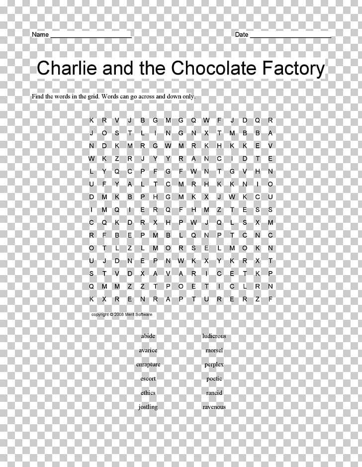 Christmas Word Search Puzzles Document Pattern Product Design PNG, Clipart, Angle, Area, Black And White, Brand, Charlie Free PNG Download