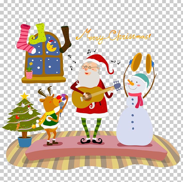 Rudolph Santa Claus Reindeer Illustration PNG, Clipart, Cartoon, Cartoon Man, Christmas Carol, Christmas Decoration, Decor Free PNG Download