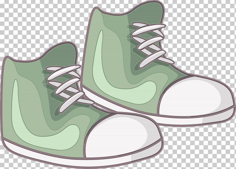 Green Pattern Shoe Walking PNG, Clipart, Green, Paint, Shoe, Walking, Watercolor Free PNG Download