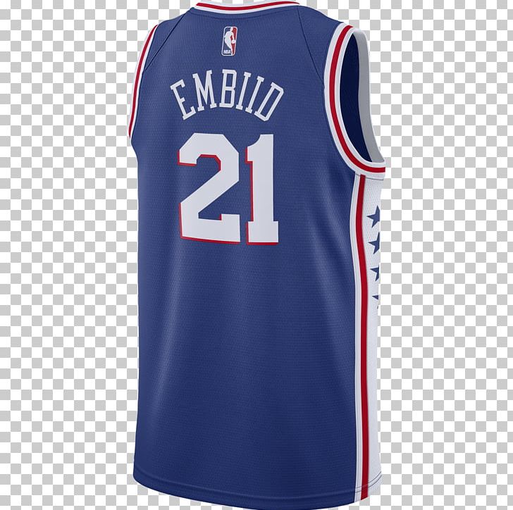 Philadelphia 76ers Wells Fargo Center Philadelphia T-shirt Jersey Swingman PNG, Clipart, Active Shirt, Active Tank, Ben Simmons, Clothing, Electric Blue Free PNG Download