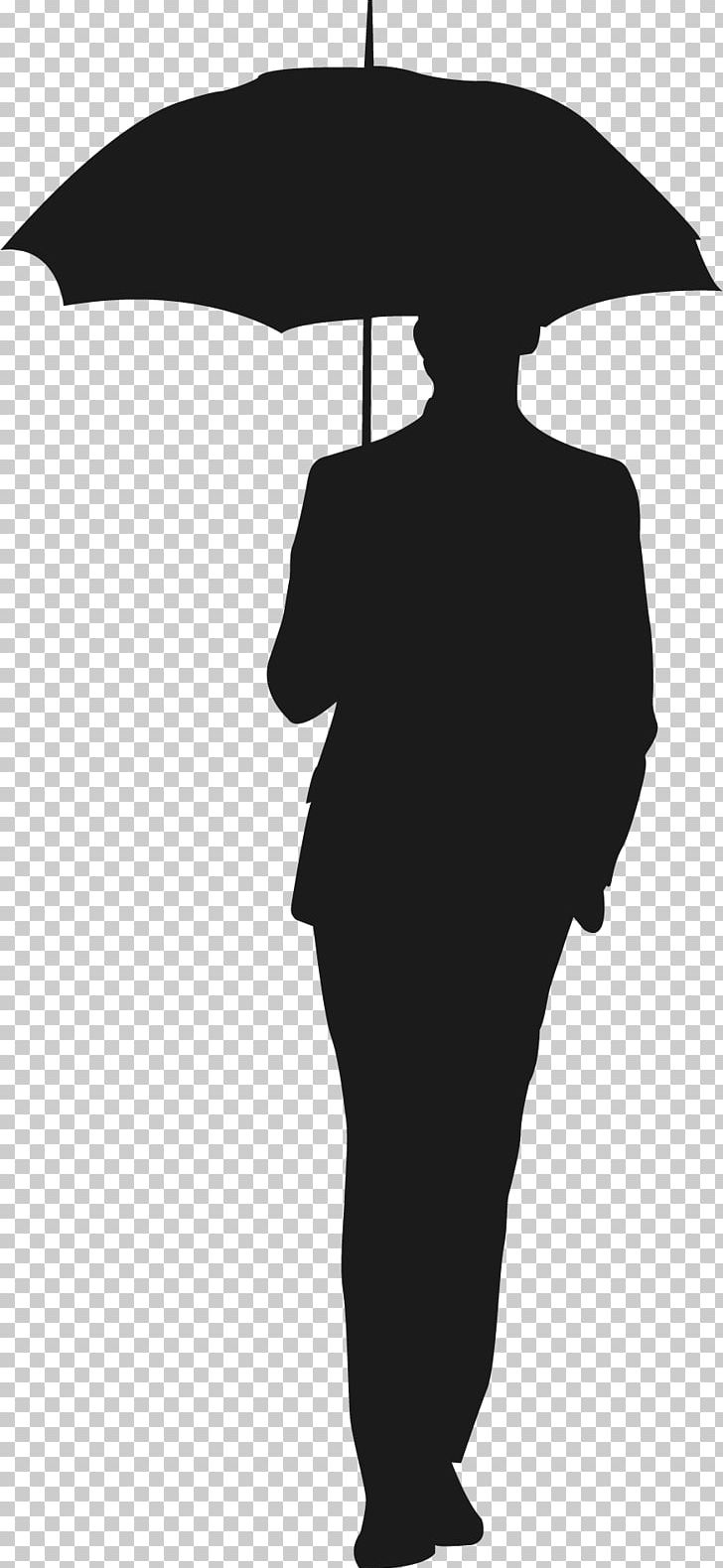 Silhouette Umbrella PNG, Clipart, Angle, Black And White, Character Walking, Download, Encapsulated Postscript Free PNG Download