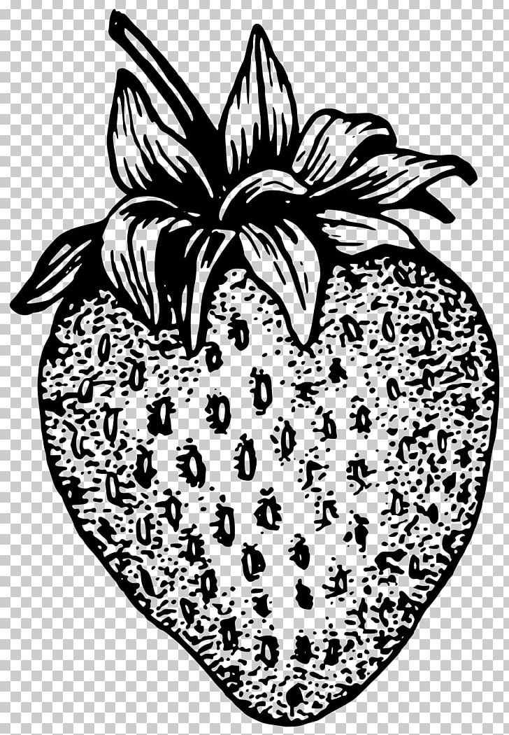 Strawberry Black And White PNG, Clipart, Art, Artwork, Black And White, Drawing, Flora Free PNG Download