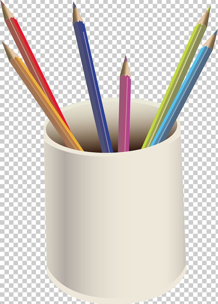 Pencil Brush Pot PNG, Clipart, Cartoon, Colored Pencil, Decorative Elements, Design Element, Download Free PNG Download