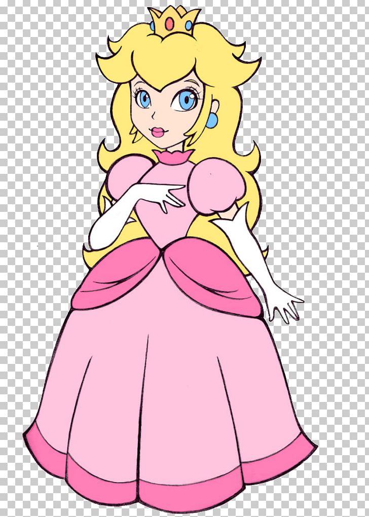 Super Mario Bros. Super Princess Peach PNG, Clipart, Artwork, Clothing, Coloring Book, Fictional Character, Flower Free PNG Download