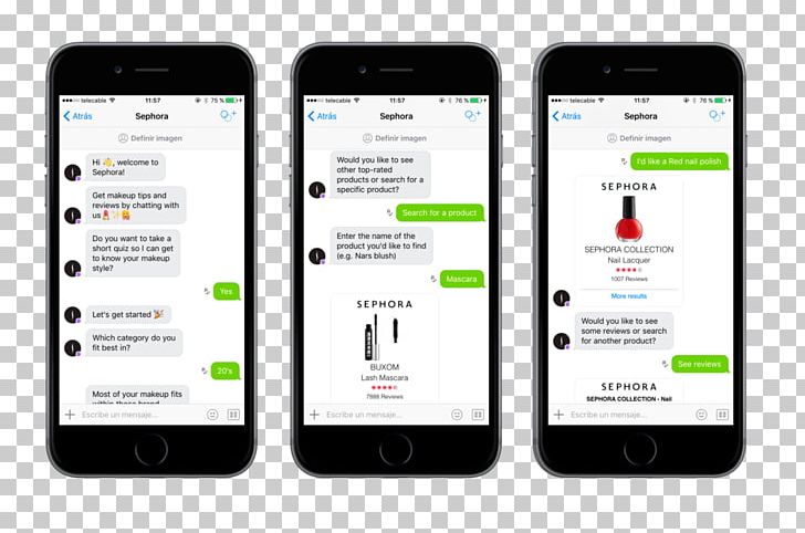 Chatbot Kik Messenger Messaging Apps Sephora PNG, Clipart, Aim, Brand, Chatbot, Communication, Communication Device Free PNG Download