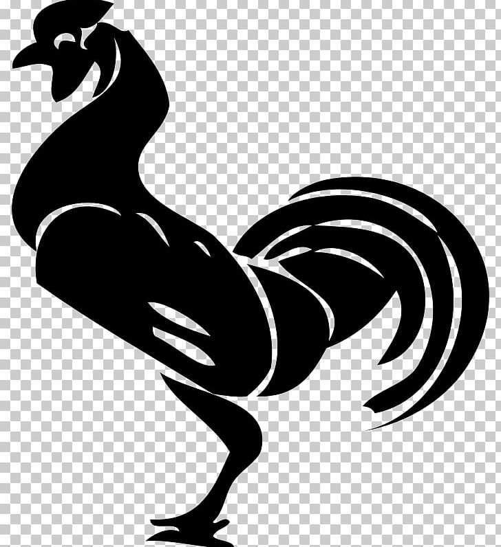 Rooster Chicken PNG, Clipart, Art, Artwork, Beak, Bird, Black And White Free PNG Download