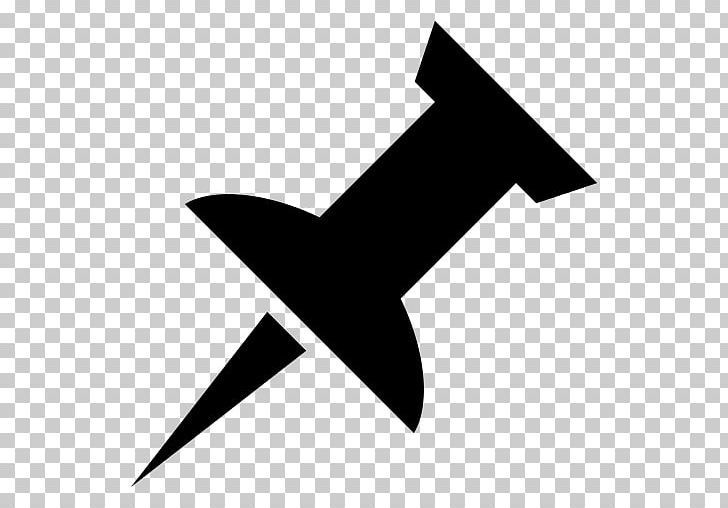 Drawing Pin Computer Icons PNG, Clipart, Airplane, Air Travel, Angle, Black, Black And White Free PNG Download