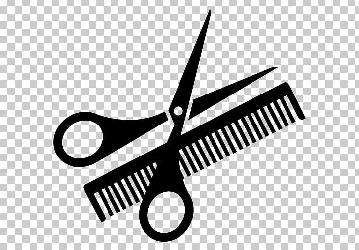 Comb Hair-cutting Shears Cosmetologist Scissors PNG, Clipart, Angle, Barber, Beauty Parlour, Black And White, Comb Free PNG Download