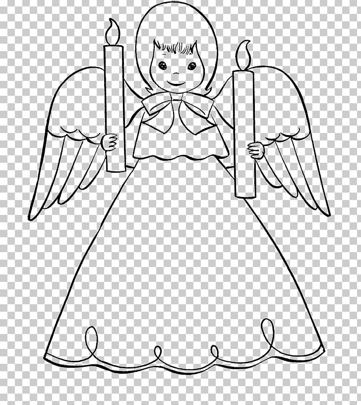 Coloring Book Gabriel Christmas Angel Drawing PNG, Clipart, Adult, Angel, Angle, Area, Black Free PNG Download