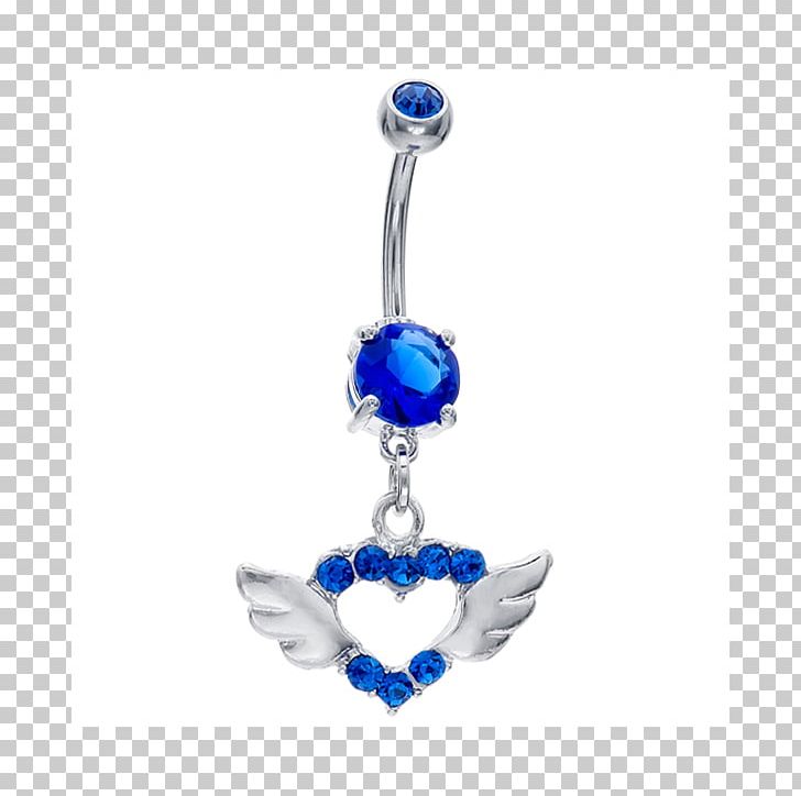 Sapphire Earring Body Jewellery PNG, Clipart, Belly, Belly Button, Blue, Body Jewellery, Body Jewelry Free PNG Download