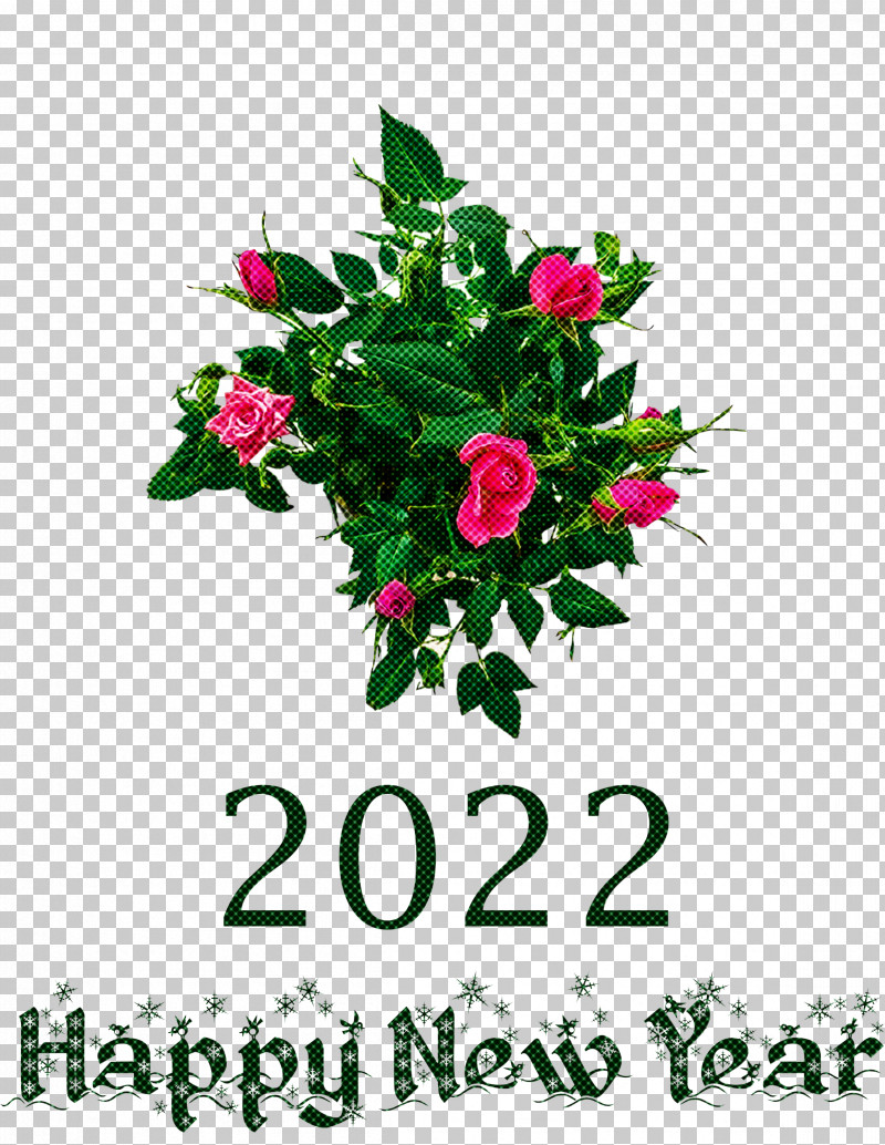 2022 Happy New Year 2022 New Year 2022 PNG, Clipart, Annual Plant, Color, Cut Flowers, Floral Design, Flower Free PNG Download
