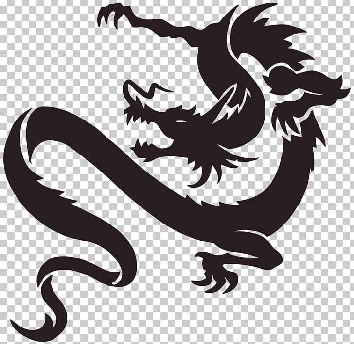 Chinese Dragon Japanese Dragon Fantasy Tattoo PNG, Clipart, Art, Black And White, Chinese Dragon, Decal, Dragon Free PNG Download