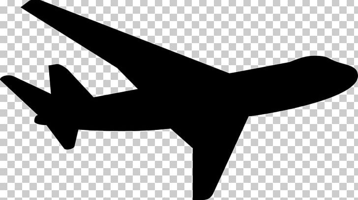 Airplane Silhouette PNG, Clipart, Aircraft, Airplane, Air Travel, Angle, Black And White Free PNG Download