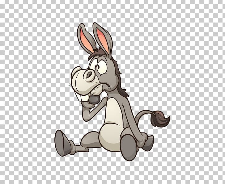 Donkey Cartoon Drawing PNG, Clipart, Animals, Carnivoran, Cute, Dog Like Mammal, Domestic Rabbit Free PNG Download
