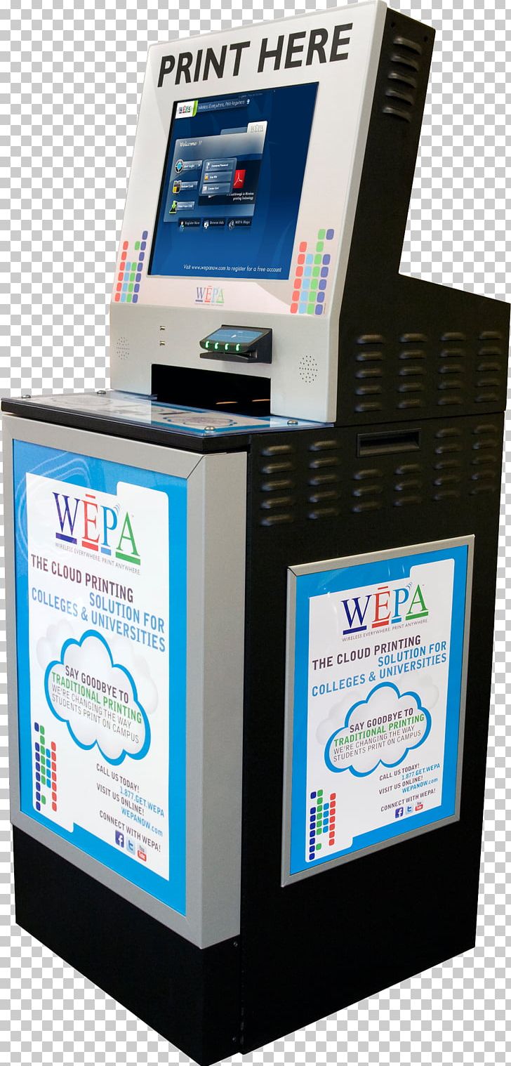 Interactive Kiosks Cloud Printing Wepa Print Away PNG, Clipart, Cloud Printing, Computer, Copy, Digital Printing, Display Device Free PNG Download