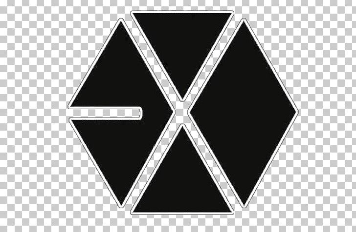 EXO K-pop Logo Graphic Designer PNG, Clipart, Angle, Bigbang, Black, Black And White, Boy Band Free PNG Download