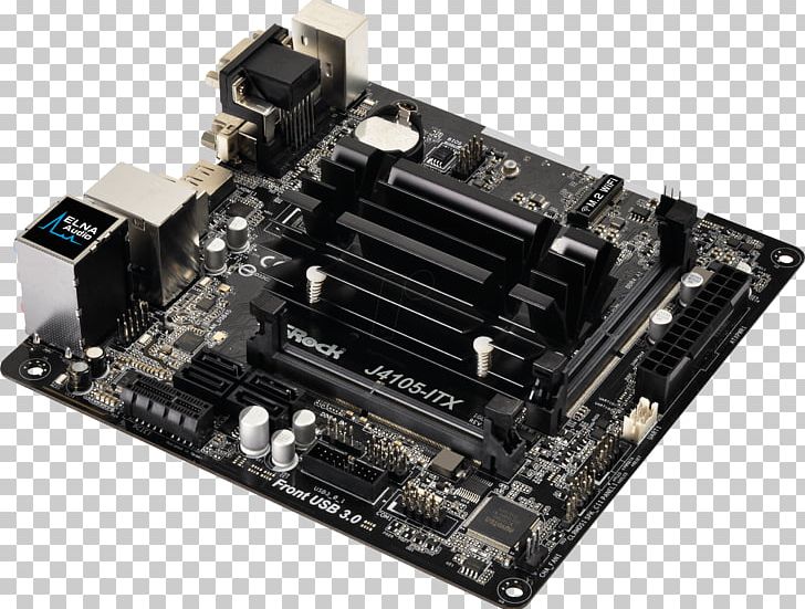 ASRock J4105-ITX Intel Celeron Quad-Core Processor J4105 Mini ITX Motherboard/CPU Combo Mini-ITX PNG, Clipart, Central Processing Unit, Computer Hardware, Electronic Device, Electronics, Intel Free PNG Download