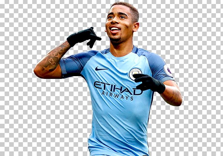 Gabriel Jesus FIFA 17 FIFA 18 Manchester City F.C. FIFA Online 4 PNG, Clipart, Arm, Athlete, Blue, Clothing, Electric Blue Free PNG Download