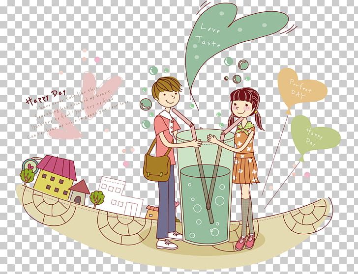 Significant Other Falling In Love Romance PNG, Clipart, Art, Balloon, Cartoon, Cartoon Couple, City Free PNG Download