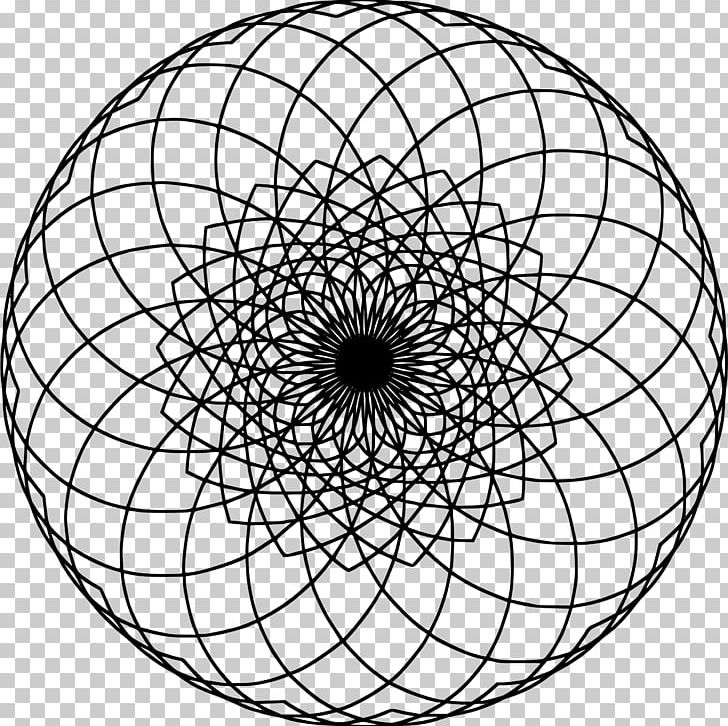 Spirograph PNG, Clipart, Area, Art, Black And White, Circle, Clip Art Free PNG Download