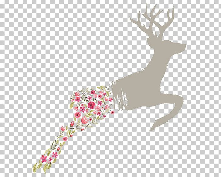 Floral Design Watercolor Painting Flower PNG, Clipart, Antler, Art, Creative Market, Deer, Drawing Free PNG Download