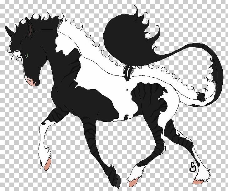 Stallion Mustang Halter Mane Colt PNG, Clipart, Black And White, Bridle, Cartoon, Colt, English Riding Free PNG Download