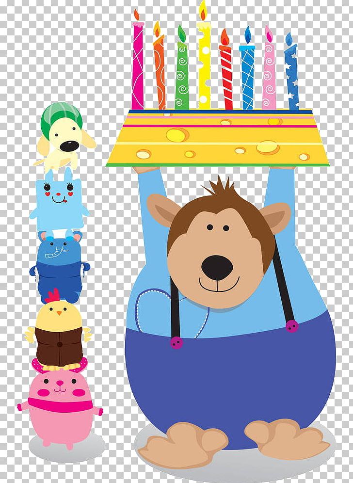 Birthday Cake Cake Decorating Recreation Illustration PNG, Clipart, Animal, Art, Balloon Cartoon, Bear, Birthday Free PNG Download