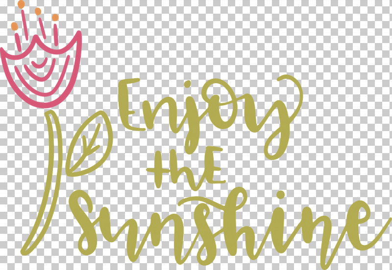 Sunshine Enjoy The Sunshine PNG, Clipart, Calligraphy, Flower, Geometry, Happiness, Line Free PNG Download