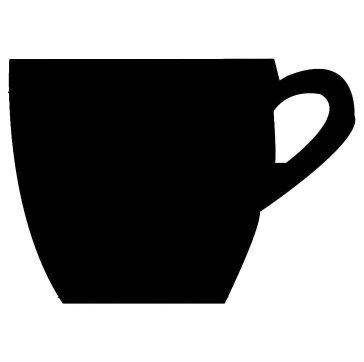 Coffee Cup Cafe Shape PNG, Clipart, Black, Black And White, Brewed Coffee, Cafe, Chalkboard Cliparts Shape Free PNG Download