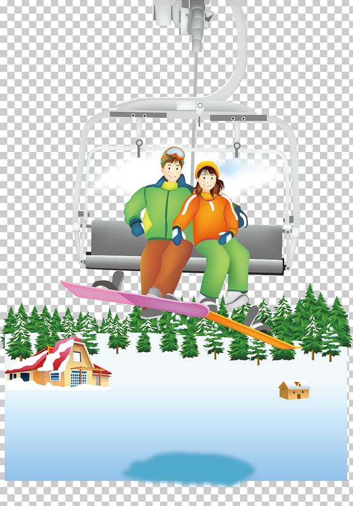 Skiing Winter Illustration PNG, Clipart, Cable Car, Cars, Clip Art, Creative Winter Tourism, Download Free PNG Download