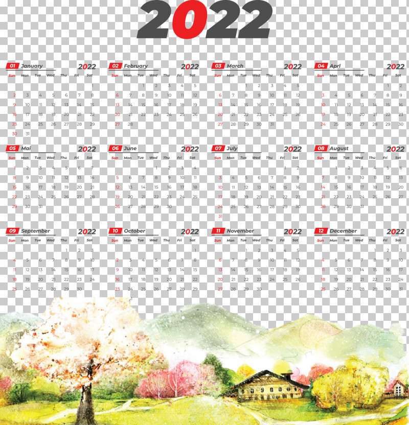 2022 Yeary Calendar 2022 Calendar PNG, Clipart, Computer, Contemporary Art, Digital Art, Drawing, Good Free PNG Download
