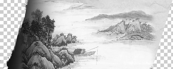 Shan Shui Ink Wash Painting Chinese Painting PNG, Clipart, Artwork, Birdandflower Painting, Black And White, Chi, Chinese Painting Free PNG Download