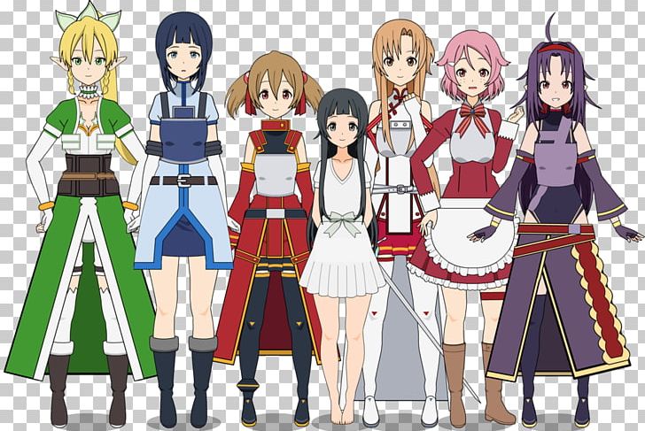 Kirito Asuna Sword Art Online: Lost Song Leafa Sword Art Online: Code Register PNG, Clipart, Anime, Art, Asuna, Cartoon, Clothing Free PNG Download