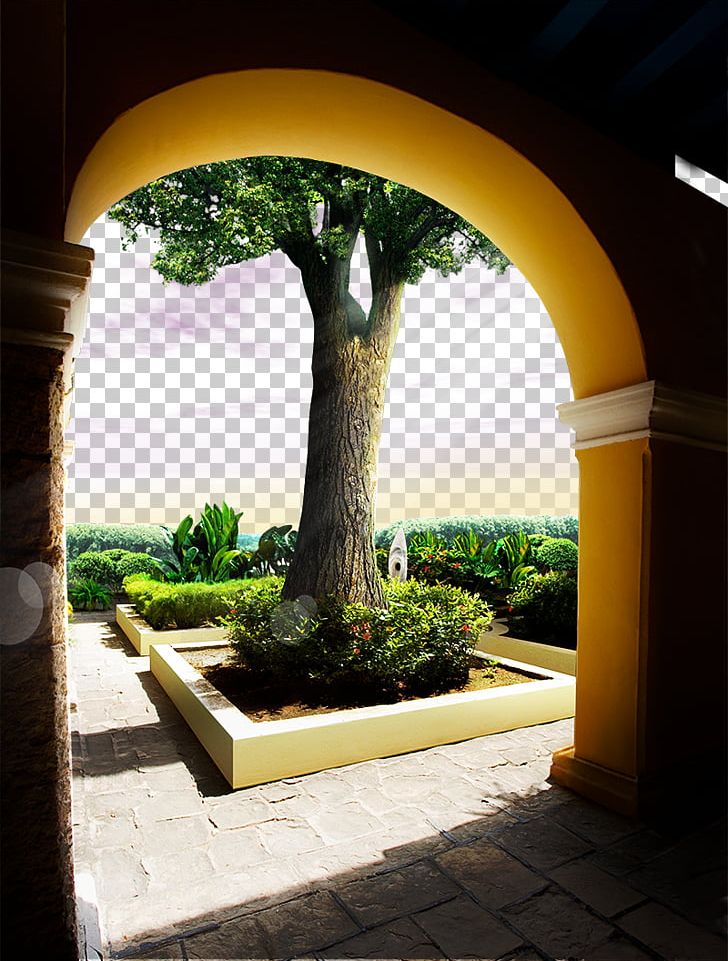 Tree Real Estate Real Property Arch PNG, Clipart, Advertising, Arch, Architecture, Christmas Tree, Courtyard Free PNG Download