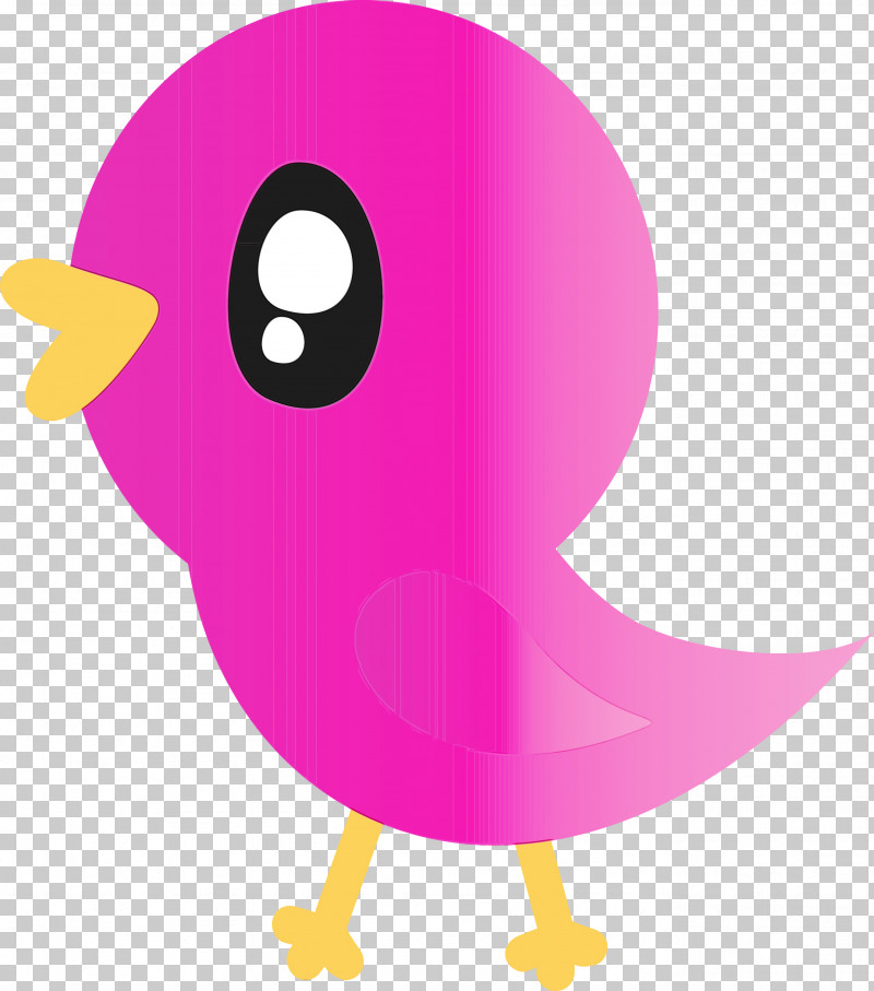 Pink Cartoon Violet Beak Purple PNG, Clipart, Animation, Beak, Bird, Cartoon, Cartoon Bird Free PNG Download