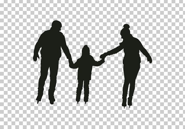 Silhouette Father Parent Ice Skating Child PNG, Clipart, Black And White, Child, Drawing, Encapsulated Postscript, Family Free PNG Download