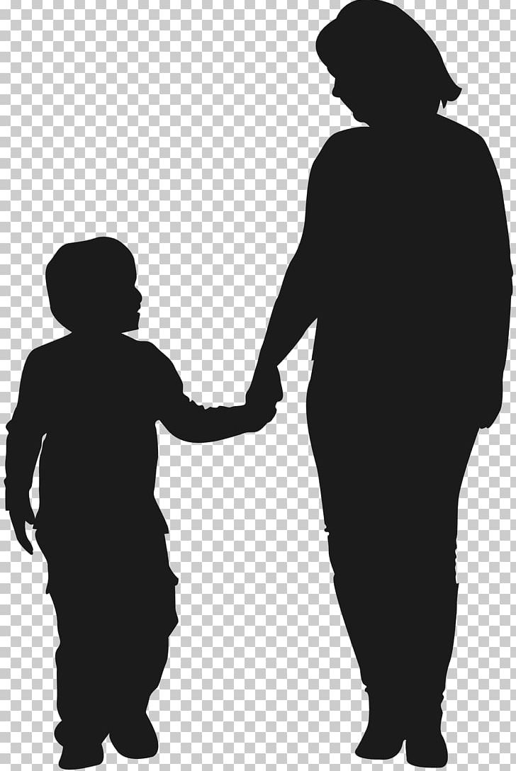 Mother Child Silhouette Son PNG, Clipart, Black And White, Child, Father, Headgear, Human Behavior Free PNG Download