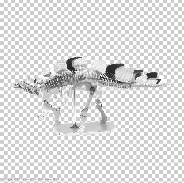 Stegosaurus Dinosaur Tyrannosaurus Triceratops Metal PNG, Clipart, 3doodler, 3d Printing, Armour, Black And White, Cutting Free PNG Download