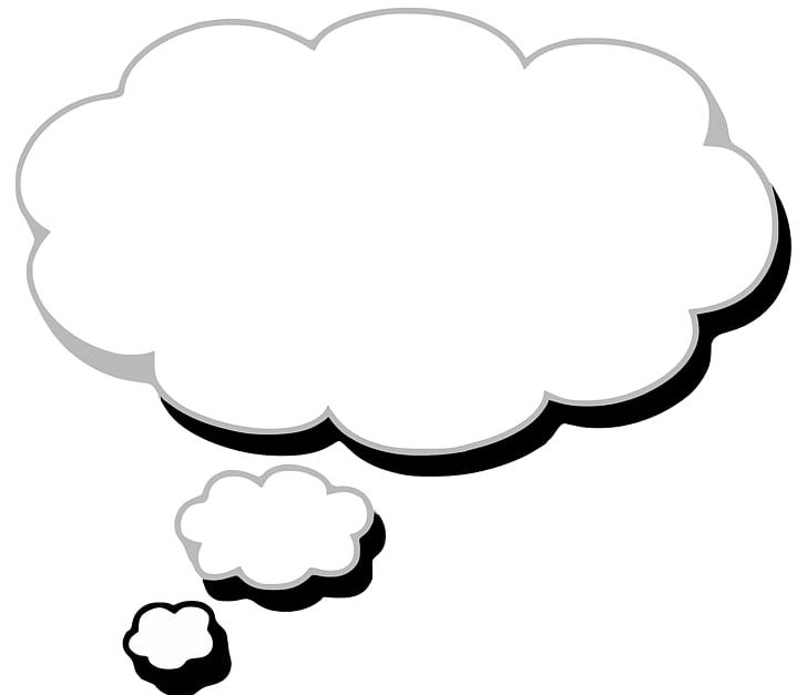 Cloud Thought Speech Balloon PNG, Clipart, Area, Black, Black And White, Bubble, Circle Free PNG Download