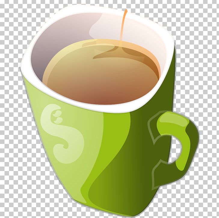 Green Tea Coffee Teacup PNG