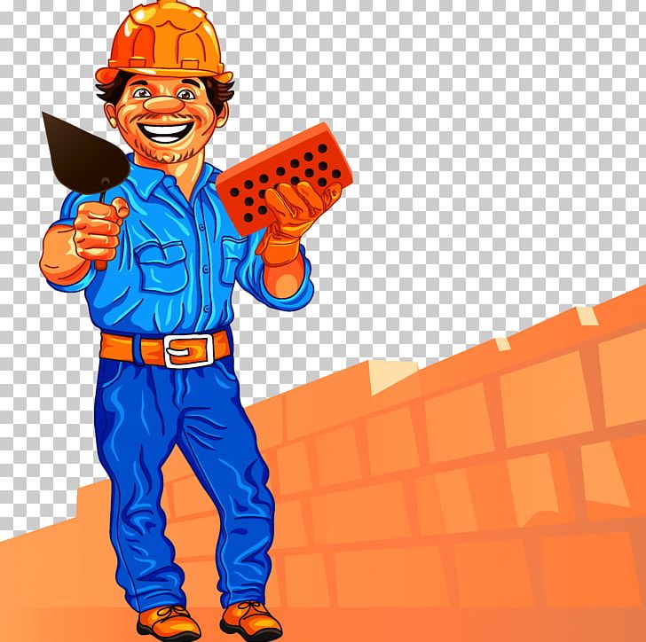 Bricklayer Masonry PNG, Clipart, Cartoon, Construction Site, Construction Worker, Drawing, Fictional Character Free PNG Download